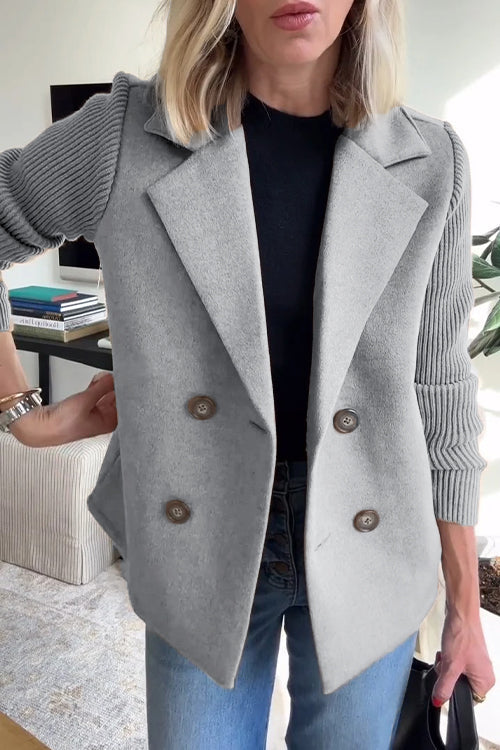 Sasha Knit Sleeve Blazer