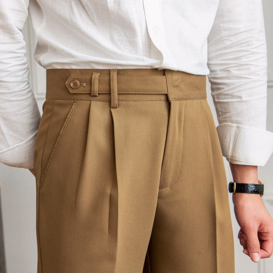 Gregory | Tailored Pleated Trousers