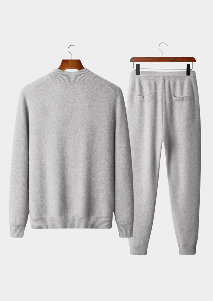 PURE Extra-Fine Merino Wool Sweater Luzzo - Light Gray