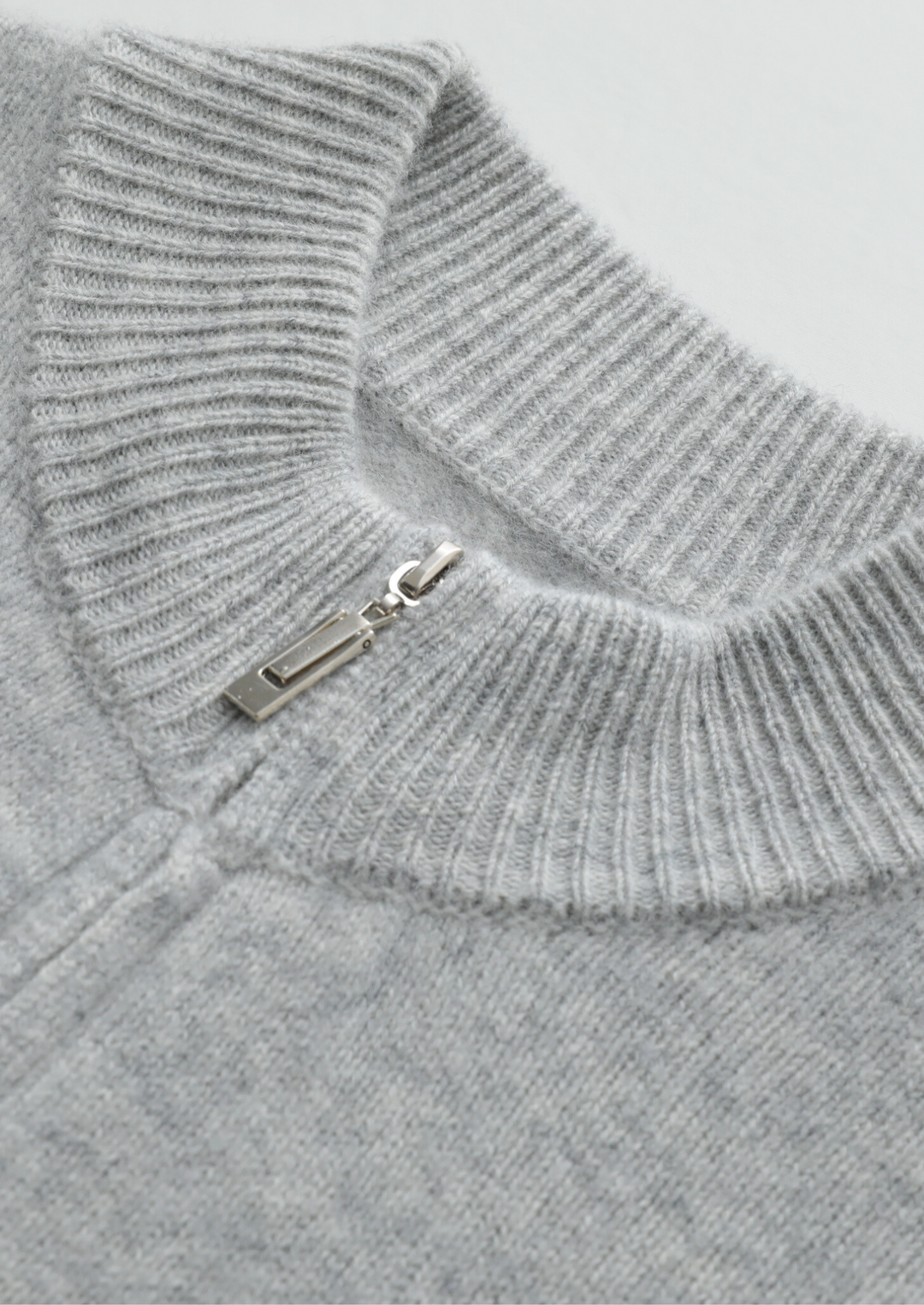 PURE Extra-Fine Merino Wool Sweater Luzzo - Light Gray
