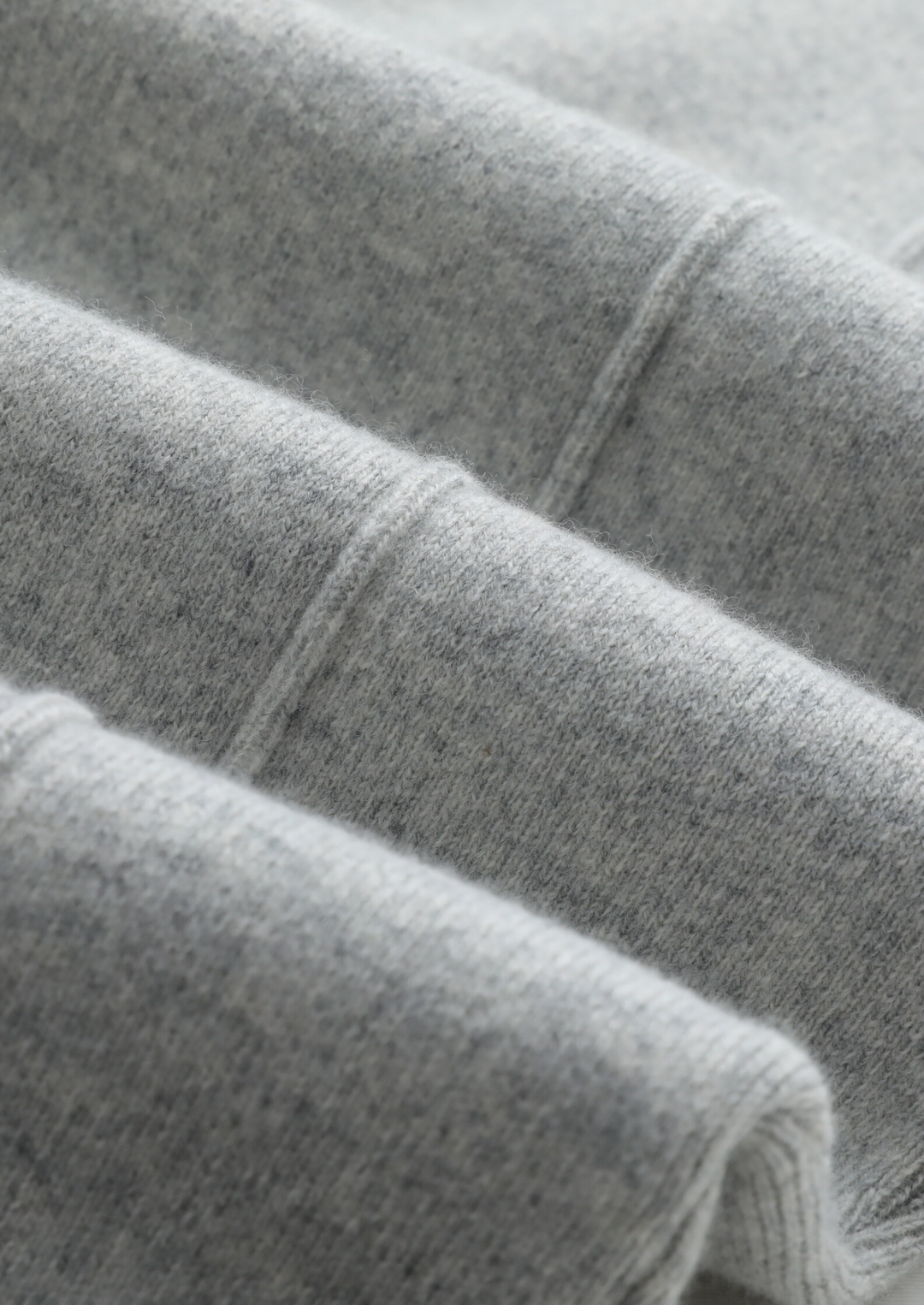 PURE Extra-Fine Merino Wool Sweater Luzzo - Light Gray