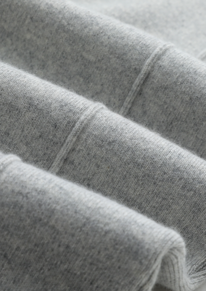 PURE Extra-Fine Merino Wool Sweater Luzzo - Light Gray