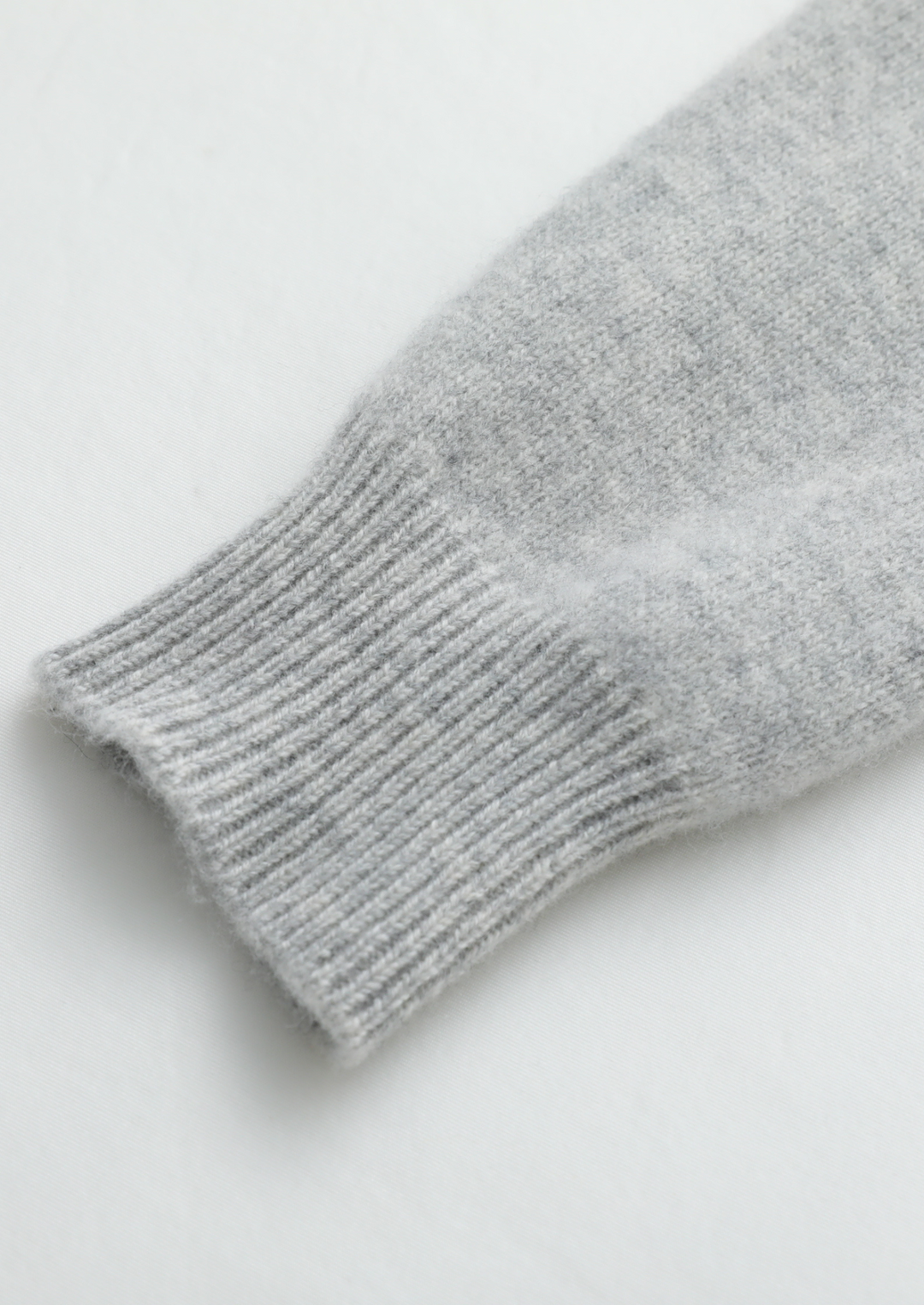 PURE Extra-Fine Merino Wool Sweater Luzzo - Light Gray
