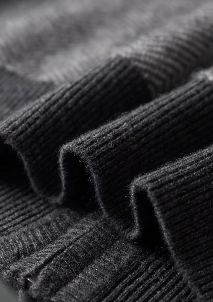 Set with fine undisturbed merino sheep wool pattern