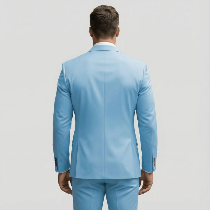 Slim Fit Three-Piece Suit for Men