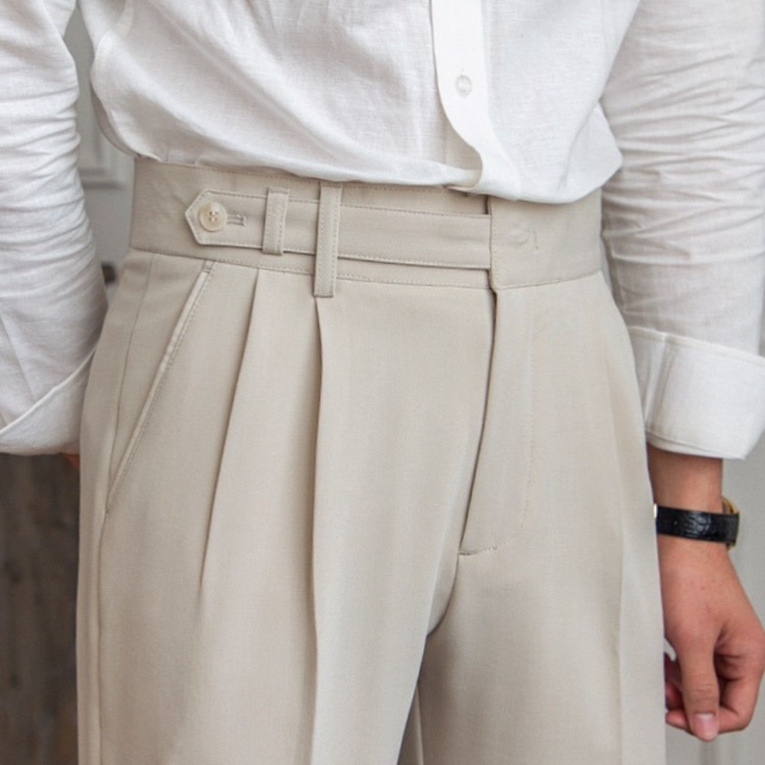 Gregory | Tailored Pleated Trousers
