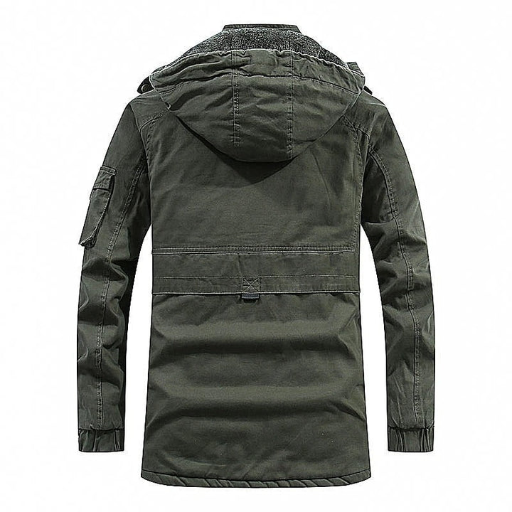 Sherpa-Lined Winter Hooded Jacket