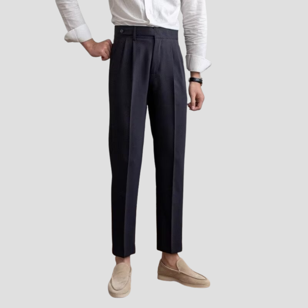 Gregory | Tailored Pleated Trousers