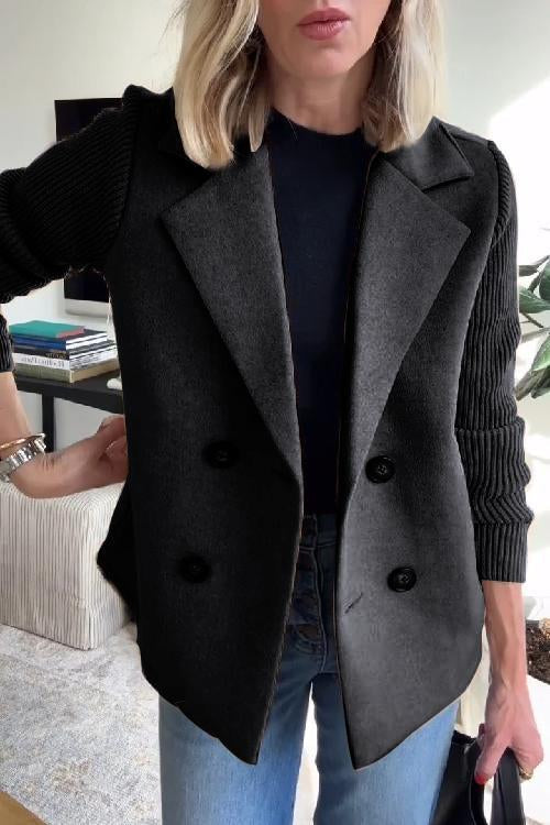 Sasha Knit Sleeve Blazer