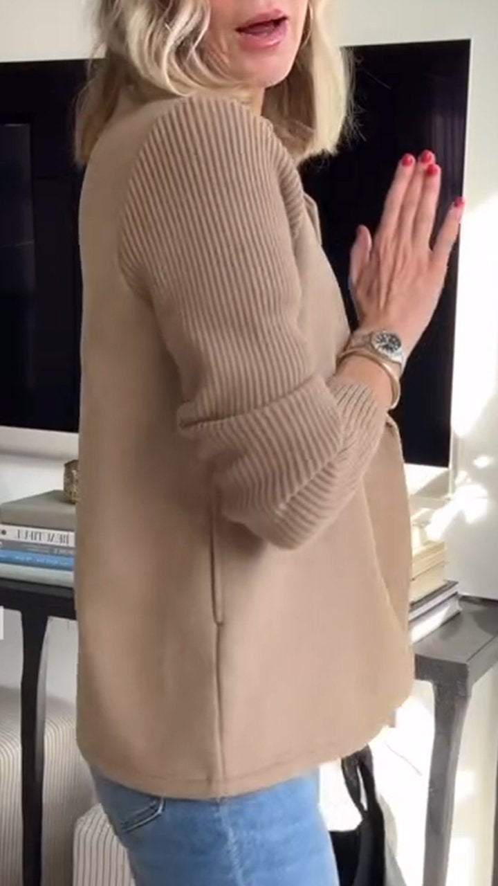 Sasha Knit Sleeve Blazer