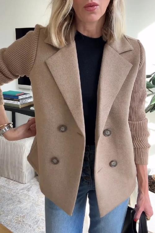 Sasha Knit Sleeve Blazer